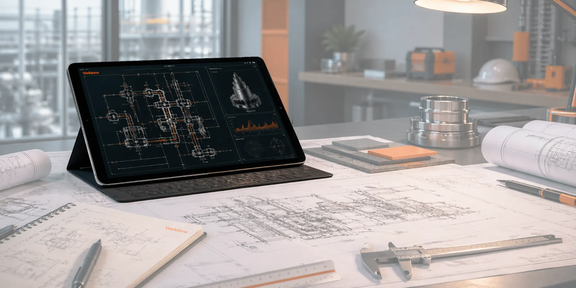 Imagen de tecnología y sistemas de trabajo.